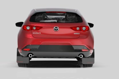 Rally Armor 2019+ Mazda3 GT Sport Hatch UR Black Mud Flap w/ Red Logo - Image 3