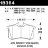 Hawk (Various) Audi / Peugeot / Volkswagen Ceramic Street Rear Brake Pads - Image 2
