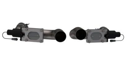 QTP 11-18 Dodge Challenger/Charger 5.7L 2.5in 304SS Aggressor Cutout Dual Mid Pipes - Image 2
