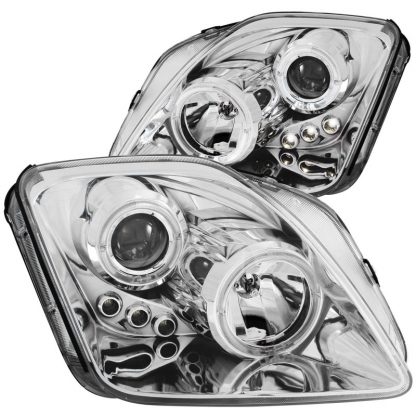 ANZO 1997-2001 Honda Prelude Projector Headlights w/ Halo Chrome w/ LED - Image 3