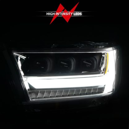 ANZO 19-20 Dodge Ram 1500 Tradesman LED Projector Headlights Plank Style w/Sequential Black (Driver) - Image 7