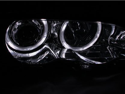 ANZO 2000-2003 BMW 3 Series E46 Projector Headlights w/ Halo Chrome - Image 2