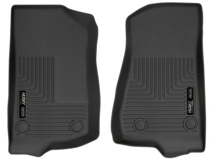 Husky Liners 2018 Jeep Wrangler WeatherBeater Front Row Black Floor Liners - Image 2