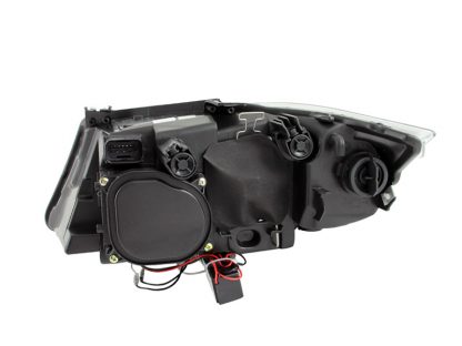 ANZO 2006-2008 BMW 3 Series E90-E91 Projector Headlights w/ Halo w/ LED Bar Black (CCFL) - Image 3