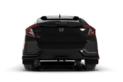 Rally Armor 17-19 Honda Civic Sport Touring UR Black Mud Flap w/ Red Logo - Image 2