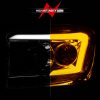 Anzo 06-09 Dodge RAM 1500/2500/3500 Headlights Chrome Housing/Clear Lens (w/Switchback Light Bars) - Image 6