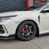 Rally Armor 17-18 Honda Civic Type R (Type R Only) UR White Mud Flap w/ Red Logo - Image 5