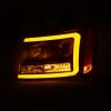 ANZO 07-14 Chevy Tahoe Projector Headlights w/ Plank Style Design Black w/ Amber - Image 7