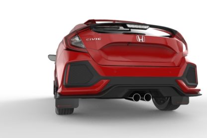 Rally Armor 17-19 Honda Civic Sport Touring UR Black Mud Flap w/ Red Logo - Image 4