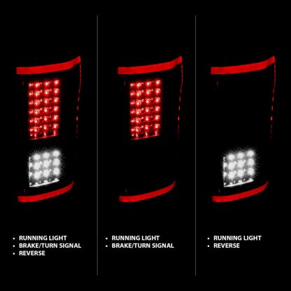 ANZO 15-17 Ford F-150 LED Taillights Black w/ Sequential - Image 6