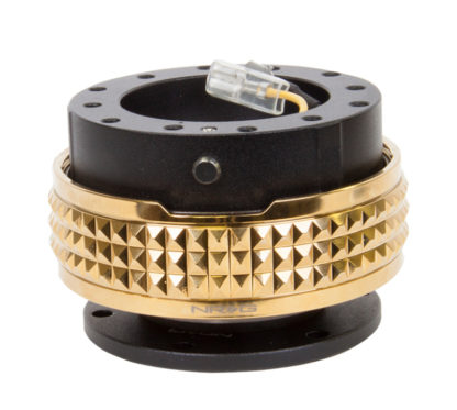 NRG Quick Release Kit - Pyramid Edition - Black Body / Chrome Gold Pyramid Ring - Image 2