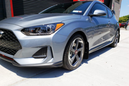 Rally Armor 2019+ Hyundai Veloster Turbo R-Spec UR Black Mud Flap w/ Dark Grey Logo - Image 3