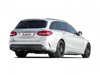 Akrapovic 15-17 AMG C63 Estate Evolution Line Cat Back (Titanium) w/ Carbon Tips (Req. Link Pipe) - Image 8