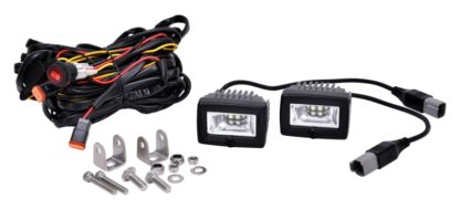 KC HiLiTES C-Series 2in. C2 LED Light 20w Area Flood Beam (Pair Pack System) - Black - Image 8