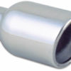 Vibrant 4in Round SS Exhaust Tip (Double Wall Resonated Angle Cut Rolled Edge) - Image 2
