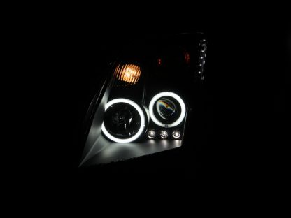 ANZO 2007-2012 Nissan Sentra Projector Headlights Black - Image 4