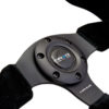 NRG Reinforced Steering Wheel (320mm) Suede w/Black Stitch - Image 3