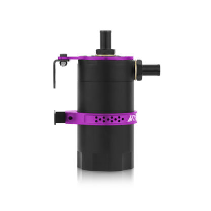 Mishimoto Universal Baffled Oil Catch Can - Purple - Image 4