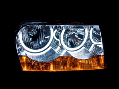 ANZO 2005-2010 Chrysler 300 Crystal Headlights w/ Halo Chrome (CCFL) - Image 2