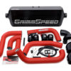 GrimmSpeed 2008-2014 Subaru STI Front Mount Intercooler Kit Black Core / Red Pipe