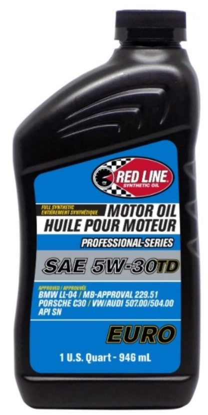 Red Line Professional Series Euro 5W30 TD Motor Oil - Quart