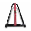 N-Fab Bed Mounted Tire Carrier Universal - Gloss Black - Red Strap - Image 2