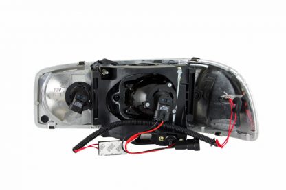 ANZO 1999-2006 Gmc Sierra 1500 Projector Headlights w/ Halo Chrome - Image 3