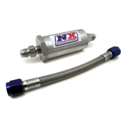 Nitrous Express 4AN Pure-Flo N2O Filter & 7 Stainless Hose (Lifetime Cleanable) - Image 2