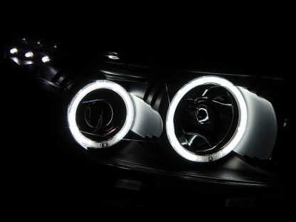 ANZO 2008-2010 Scion Xb Projector Headlights w/ Halo Black - Image 2