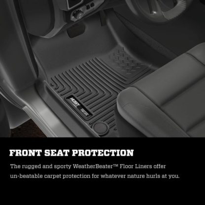 Husky Liners 2019 Ram 2500/3500 Crew Cab/Mega Cab WeatherBeater Black Front Floor Liners - Image 4