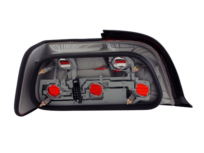 ANZO 1992-1998 BMW 3 Series E36 Taillights Red/Smoke - Image 2