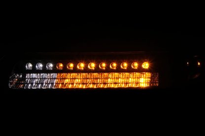 ANZO 1999-2002 Chevrolet Silverado 1500 LED Parking Lights Chrome w/ Amber Reflector - Image 2