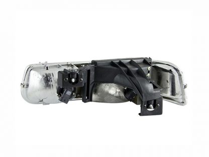 ANZO 1999-2002 Chevrolet Silverado 1500 Crystal Headlights Chrome - Image 2