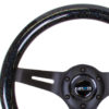 NRG Classic Wood Grain Steering Wheel (310mm) Black Sparkle w/Blk 3-Spoke Center - Image 2