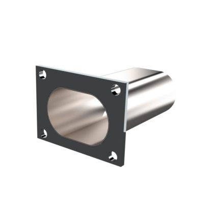 QTP 3in Weld-On QTEC Low Profile Conncetion Oval Tube Kit - Image 3