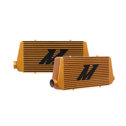 Mishimoto Universal Gold R Line Intercooler Overall Size: 31x12x4 Core Size: 24x12x4 Inlet / Outlet - Image 2