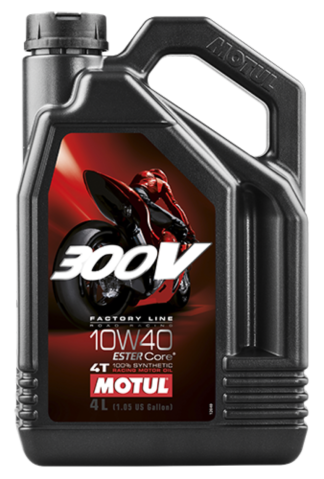 Motul 4L Synthetic-ester 300V Factory Line Road Racing 10W40 4X4L