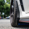 Rally Armor 17-18 Honda Civic Type R (Type R Only) UR White Mud Flap w/ Red Logo - Image 3