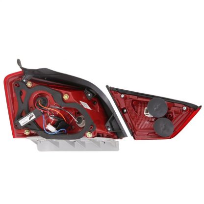 ANZO 14-18 Chevrolet Impala LED Taillights Red/Clear - Image 3