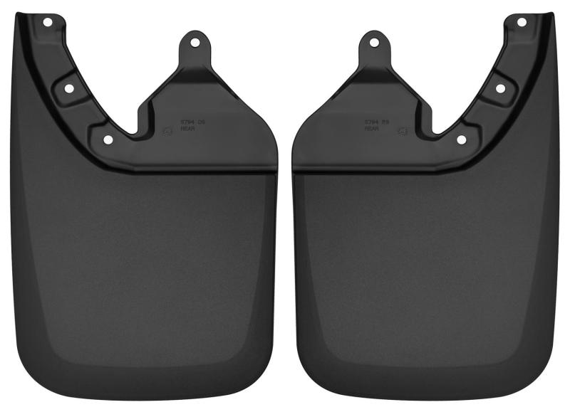 Husky Liners 2016 Toyota Tacoma w/ OE Fender Flares Custom Molded Rear Mud Guards - Black - Image 2