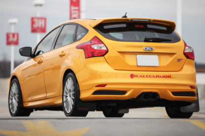 Rally Armor 13+ Ford Focus ST Black Mud Flap w/ Red Logo - Image 3