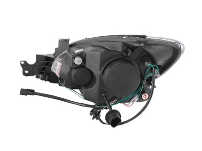 ANZO 2004-2007 Mitsubishi Lancer Projector Headlights w/ Halo Black (CCFL) - Image 3