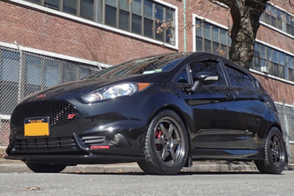 Rally Armor 13+ Ford Fiesta ST Red Mud Flap w/ White Logo - Image 5