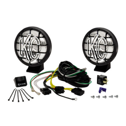 KC HiLiTES Apollo Pro 5in. Halogen Light 55w Spot Beam (Pair Pack System) - Black - Image 5