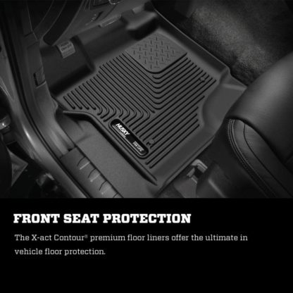 Husky Liners 2017 Ford F250/F350 Series Standard Cab X-Act Contour Black Floor Liners - Image 6