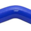 Vibrant 4 Ply Reinforced Silicone Elbow Connector - 3.5in I.D. - 45 deg. Elbow (BLUE)