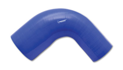 Vibrant 4 Ply Reinforced Silicone 90 degree Transition Elbow - 2.5in I.D. x 2.75in I.D. (BLUE) - Image 2