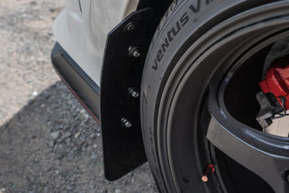 Rally Armor 17-18 Honda Civic Type R (Type R Only) UR White Mud Flap w/ Red Logo - Image 4