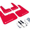 Rally Armor 12-13 Hyundai Veloster UR Red Mud Flap w/ White Logo