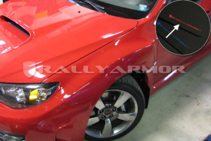 Rally Armor V2 08-11 STI (hatch only) / 11 WRX (hatch only) UR Black Mud Flap w/ Red Logo - Image 4